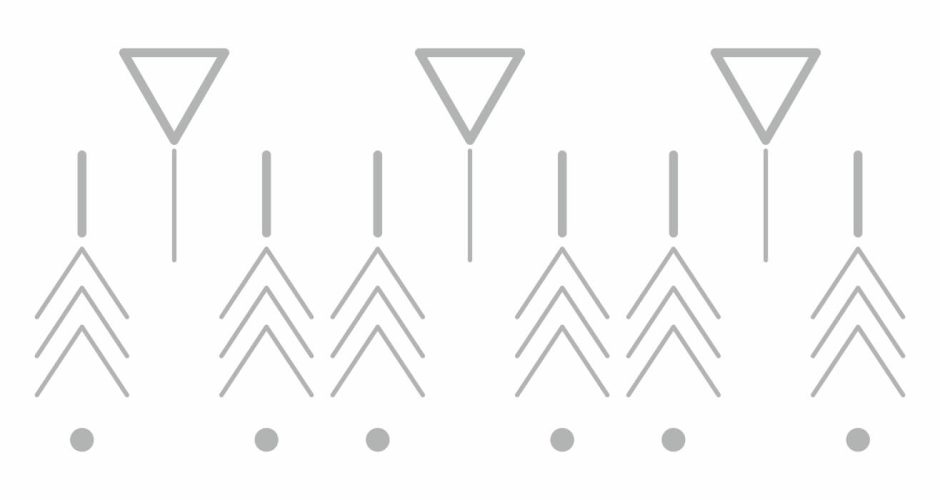 Αυτοκόλλητα Τοίχου - Αυτοκόλλητο τοίχου Arrows and triangles