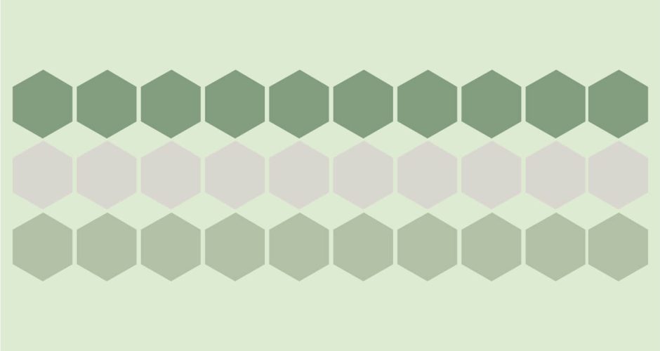 Αυτοκόλλητα Τοίχου - Αυτοκόλλητο τοίχου honeycomb pattern (Κηρήθρα)
