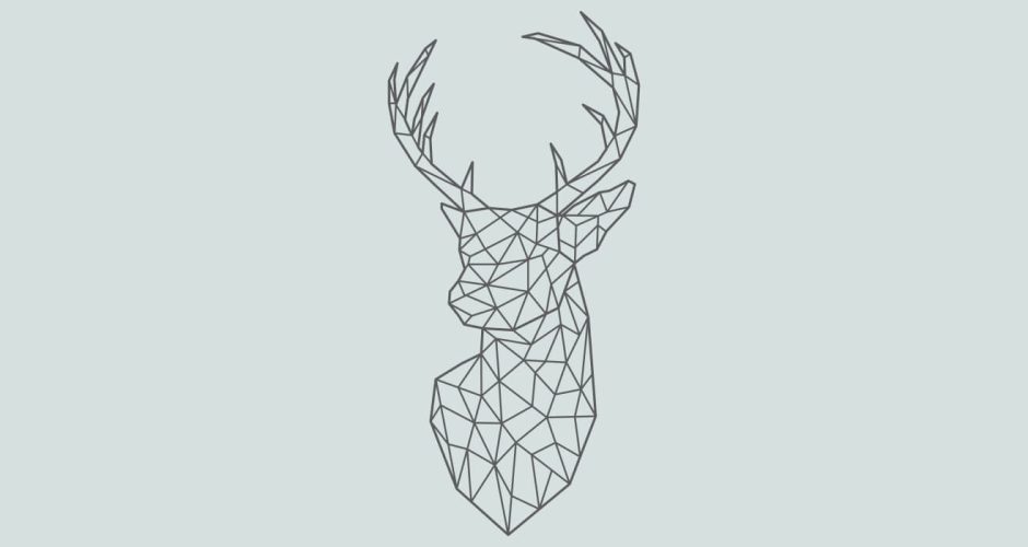 Αυτοκόλλητα Τοίχου - Αυτοκόλλητο τοίχου με ελάφι (deer)
