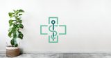 Αυτοκόλλητο Τοίχου "Pharmaceutical Cross" — εικόνα 1 από 4
