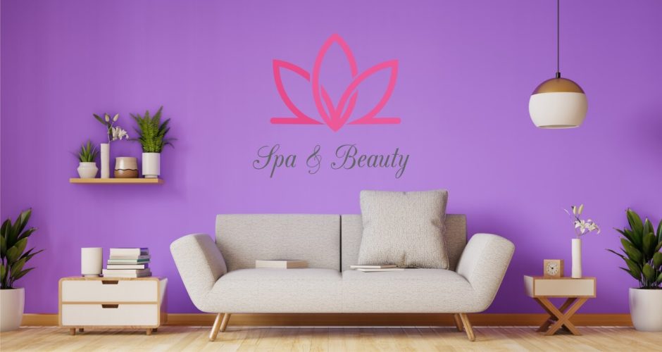 Αυτοκόλλητα καταστημάτων - Spa & Beauty logo