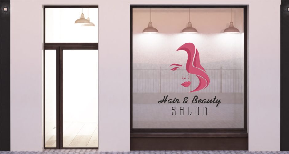 Αυτοκόλλητα καταστημάτων - Hair and beauty salon