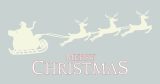 Αυτοκόλλητα καταστημάτων - “Merry Christmas” με Έλκηθρο – Αυτοκόλλητο Βιτρίνας — εικόνα 4 από 5