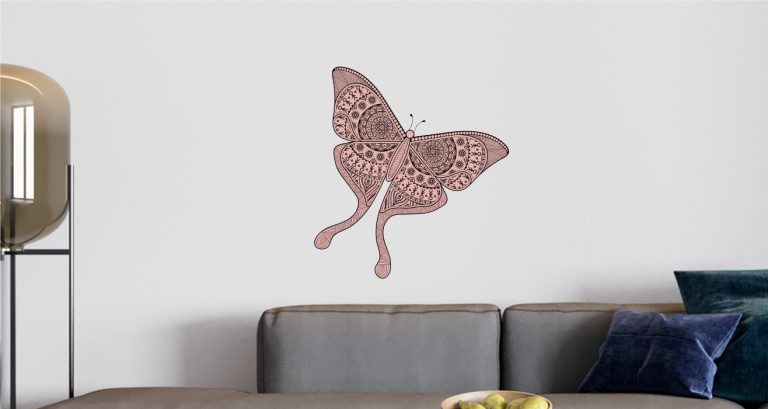 Αυτοκόλλητα Τοίχου - Colorful boho butterfly — εικόνα 1 από 5