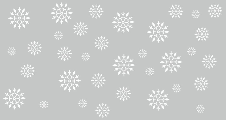 Αυτοκόλλητα καταστημάτων - Αυτοκόλλητο βιτρίνας - Ασύμμετρες χιονονιφάδες