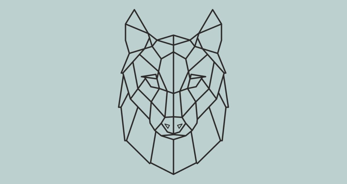 Geometric wolf — εικόνα 4 από 5