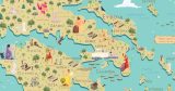 Αυτοκόλλητα Τοίχου - Η Ελλάδα μας στην αρχαιότητα! Αρχαίος Ελληνικός Παιδικός Χάρτης / Χάρτης Πόστερ & Αφίσα — εικόνα 4 από 8