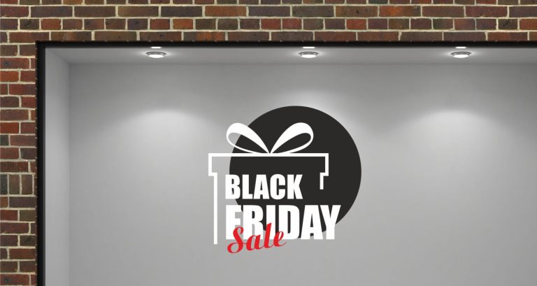 Black Friday - Black Friday Sale "Δώρο" – Αυτοκόλλητο Βιτρίνας — εικόνα 1 από 4