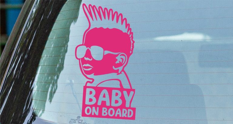 Baby on Board - Αυτοκόλλητο Βινύλιο "Baby Cool" για Αυτοκίνητο 🚗👶 — εικόνα 1 από 3