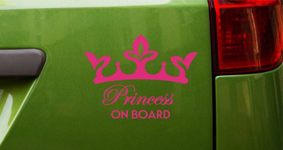 Αυτοκόλλητα Αυτοκινήτου - Αυτοκόλλητο Princess on Board