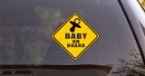 Αυτοκόλλητο Βινύλιο "Baby on Board - Ρόμβος" για Αυτοκίνητο 🚗👶 — εικόνα 2 από 2