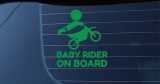 Αυτοκόλλητο Βινύλιο "Baby Rider on Board" για Αυτοκίνητο 🚗👶🛵 — εικόνα 1 από 3