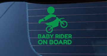 Αυτοκόλλητα Αυτοκινήτου - Αυτοκόλλητο Baby Rider on Board