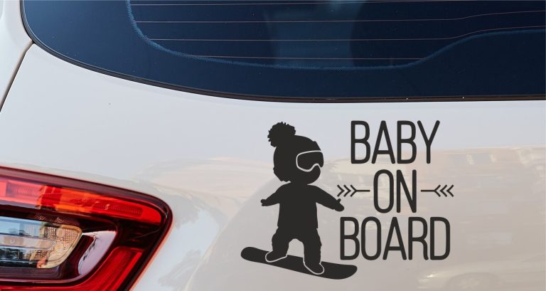 Baby on Board - Αυτοκόλλητο Βινύλιο "Snowboard Baby" για Αυτοκίνητο 🚗🏂 — εικόνα 1 από 3 Baby on Board - Αυτοκόλλητο Βινύλιο "Snowboard Baby" για Αυτοκίνητο 🚗🏂 — εικόνα 1 από 3