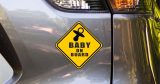 Αυτοκόλλητο Βινύλιο "Baby on Board - Ρόμβος" για Αυτοκίνητο 🚗👶 — εικόνα 1 από 2