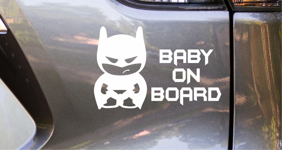 Αυτοκόλλητα Αυτοκινήτου - Αυτοκόλλητο Baby on Board - Batman