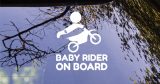 Αυτοκόλλητο Βινύλιο "Baby Rider on Board" για Αυτοκίνητο 🚗👶🛵 — εικόνα 2 από 3