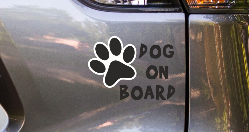 Αυτοκόλλητα Αυτοκινήτου - Αυτοκόλλητο Dog on Board