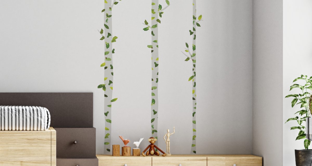 Αυτοκόλλητο τοίχου Birch trees — εικόνα 1 από 4
