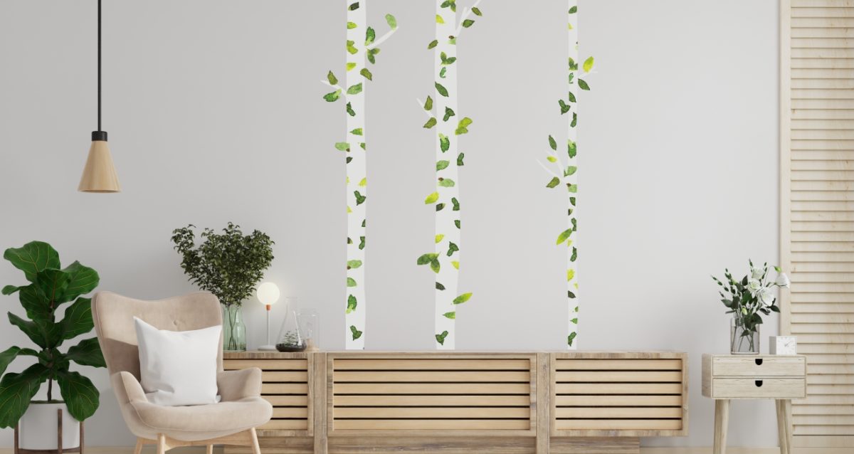 Αυτοκόλλητο τοίχου Birch trees — εικόνα 2 από 4