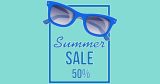 "Summer Sale Sunglasses" - Αυτοκόλλητο Βιτρίνας για Καλοκαιρινές Προσφορές 🕶️☀️ — εικόνα 3 από 3