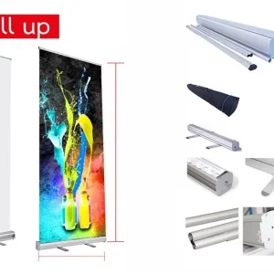 Roll-up Banners - Roll up banner με εκτύπωση σε μουσαμά & μηχανισμό — εικόνα 1 από 2