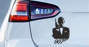 Αυτοκόλλητα Αυτοκινήτου - Αυτοκόλλητο "007"