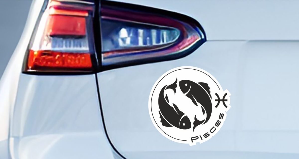 Αυτοκόλλητο Βινύλιο "Ιχθύς" για Αυτοκίνητο 🚗🐟 — εικόνα 1 από 5