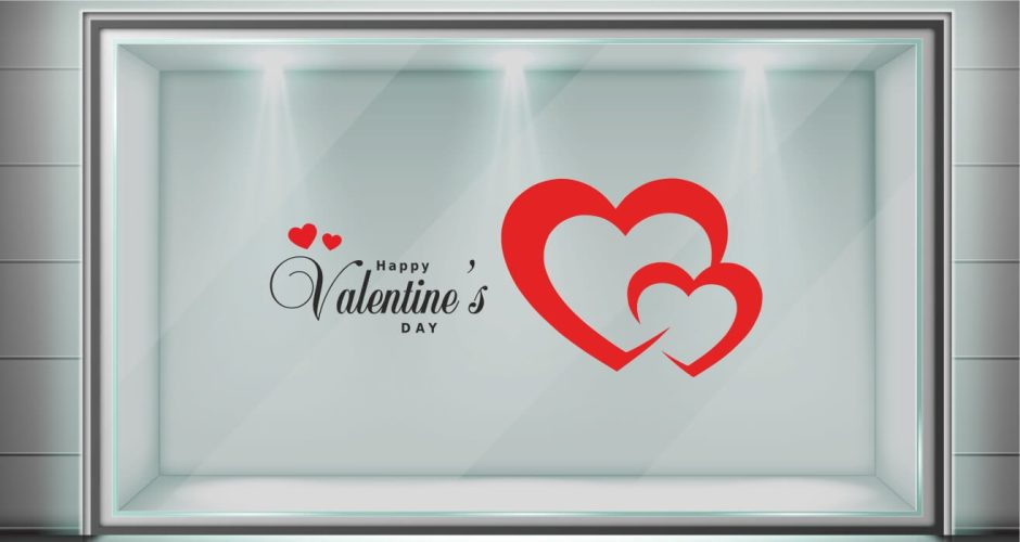Αγίου Βαλεντίνου - Καρδίες με Happy valentine's day