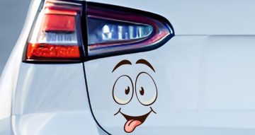 Αυτοκόλλητα Αυτοκινήτου - Αυτοκόλλητο “Φατσούλα με γλώσσα”