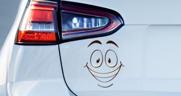Αυτοκόλλητα Αυτοκινήτου - Αυτοκόλλητο “Χαμογελαστή Φατσούλα”