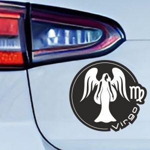 Αυτοκόλλητα Αυτοκινήτου - Αυτοκόλλητο Βινύλιο "Παρθένος" για Αυτοκίνητο 🚗♍ — εικόνα 1 από 4