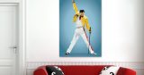 Freddie Mercury - Freddie Mercury – Σκίτσο με Υψωμένη Γροθιά σε Γαλάζιο Φόντο — εικόνα 2 από 6