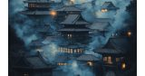 Ιαπωνικά Πόστερ/Πίνακες - Kyoto – Ναοί μέσα στην Ομίχλη τη Νύχτα — εικόνα 1 από 6