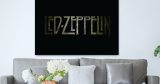 Led Zeppelin - Led Zeppelin – Σκούρο Λογότυπο σε Μαύρο Φόντο — εικόνα 5 από 6