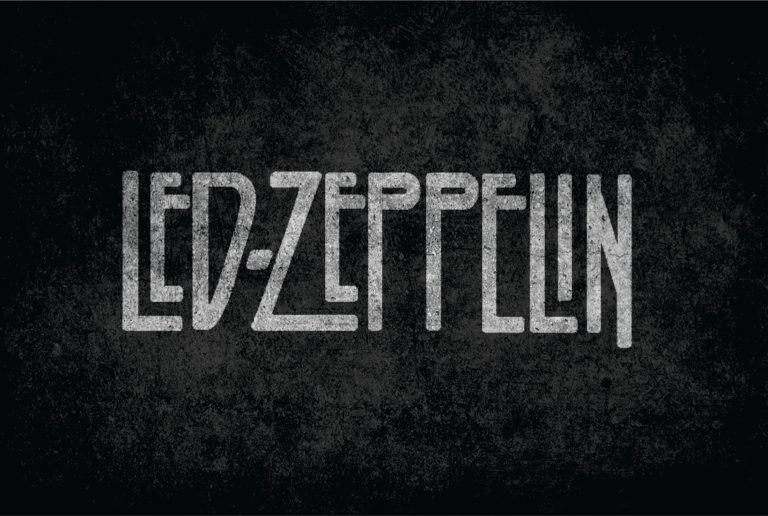Led Zeppelin - Led Zeppelin – Γκρι Λογότυπο σε Σκούρη Υφή — εικόνα 1 από 6