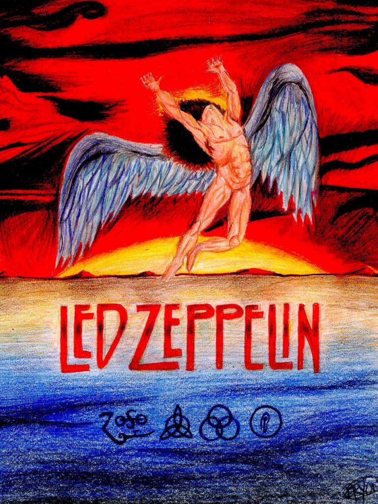 Led Zeppelin - Led Zeppelin – Φτερωτή Φιγούρα πάνω από τη Θάλασσα — εικόνα 1 από 6
