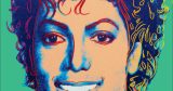 Michael Jackson - Michael Jackson – Pop Art Πορτρέτο με Μπλε Μπούκλες — εικόνα 1 από 6