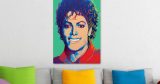 Michael Jackson - Michael Jackson – Pop Art Πορτρέτο με Μπλε Μπούκλες — εικόνα 3 από 6
