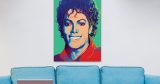 Michael Jackson - Michael Jackson – Pop Art Πορτρέτο με Μπλε Μπούκλες — εικόνα 4 από 6