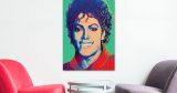 Michael Jackson - Michael Jackson – Pop Art Πορτρέτο με Μπλε Μπούκλες — εικόνα 5 από 6