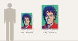 Michael Jackson - Michael Jackson – Pop Art Πορτρέτο με Μπλε Μπούκλες — εικόνα 6 από 6