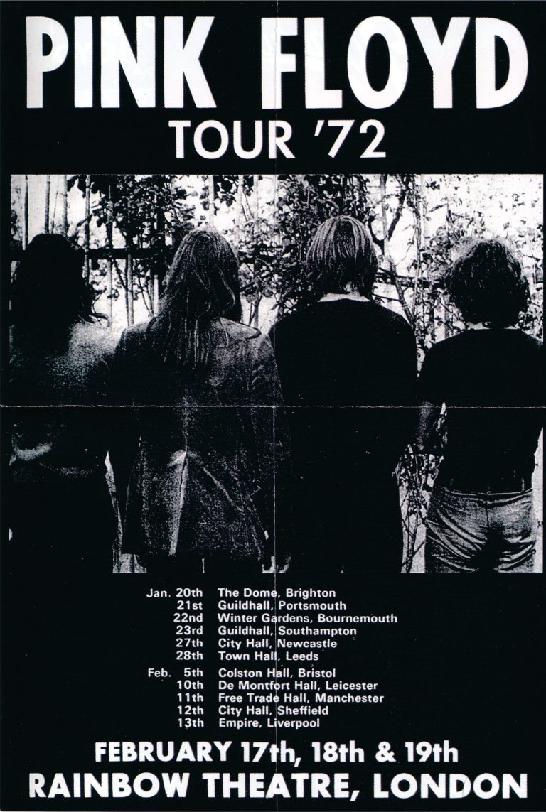 Pink Floyd - Pink Floyd – Tour '72, Rainbow Theatre Λονδίνο — εικόνα 1 από 6