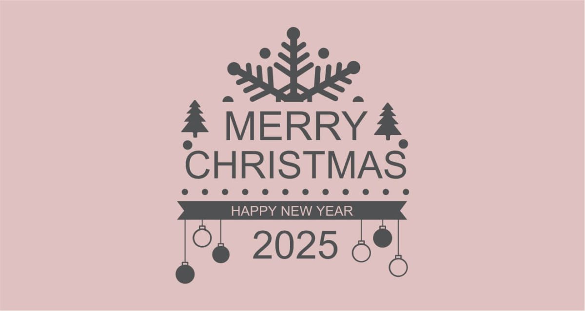 Αυτοκόλλητα Τοίχου - Αυτοκόλλητο “Merry Christmas & Happy New Year” με Μισή Νιφάδα, Μπάλες & Δεντράκια — εικόνα 6 από 6