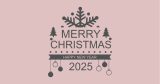 Αυτοκόλλητα Τοίχου - Αυτοκόλλητο “Merry Christmas & Happy New Year” με Μισή Νιφάδα, Μπάλες & Δεντράκια — εικόνα 6 από 6