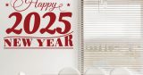 Αυτοκόλλητα Τοίχου - Αυτοκόλλητο “Happy New Year” με Περίτεχνη Γραμματοσειρά — εικόνα 4 από 6