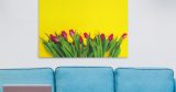 Λουλούδια - Floral - Τουλίπες σε κίτρινο φόντο — εικόνα 4 από 8