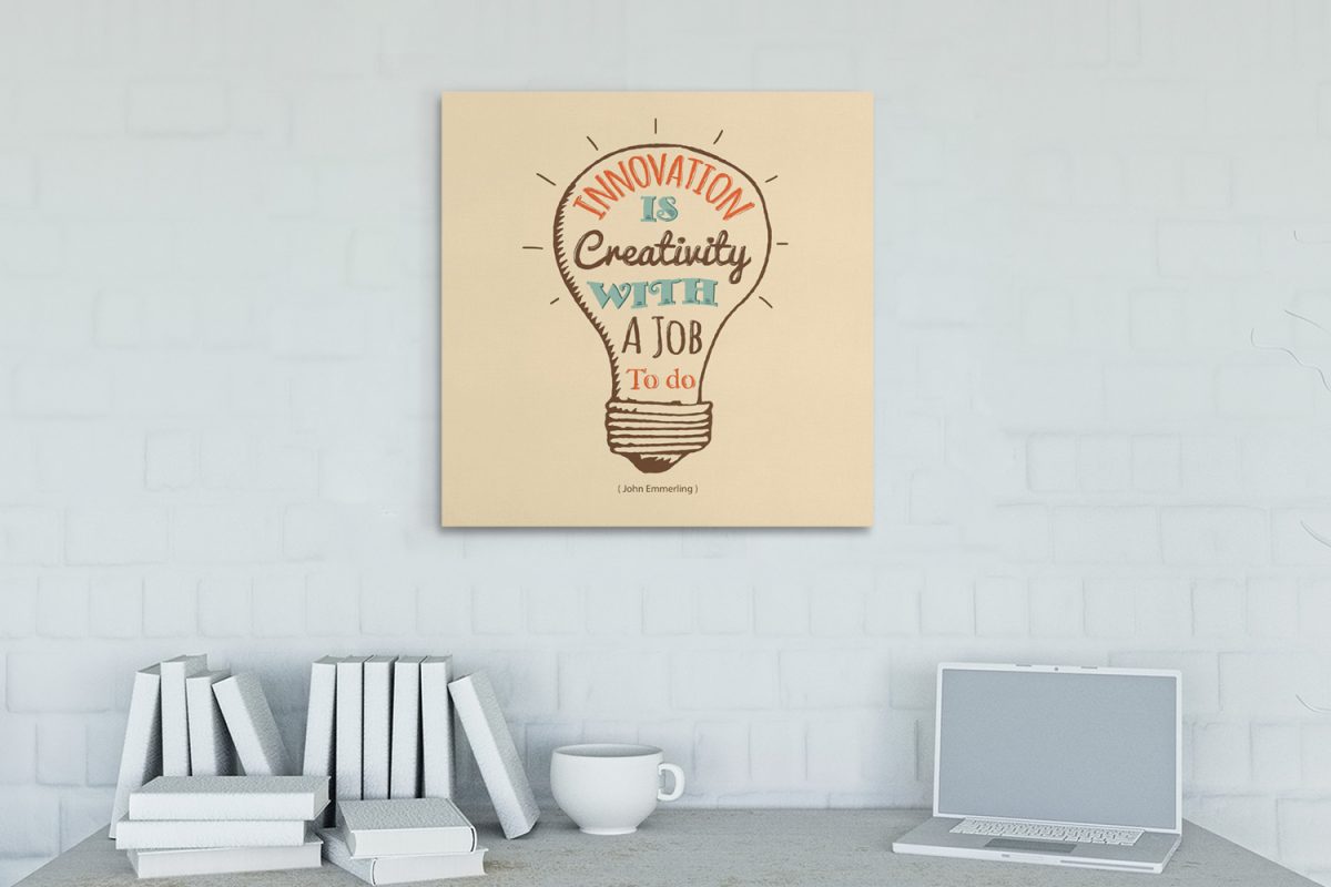 Vintage - Quote μέσα σε λάμπα - Innovation is creativity... — εικόνα 10 από 11