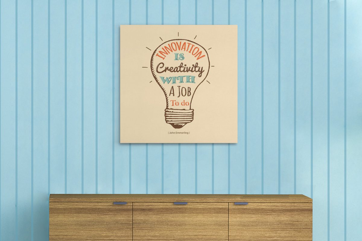 Vintage - Quote μέσα σε λάμπα - Innovation is creativity... — εικόνα 1 από 11