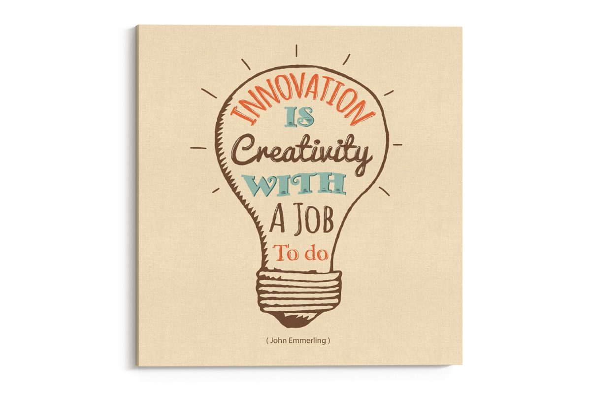 Vintage - Quote μέσα σε λάμπα - Innovation is creativity... — εικόνα 11 από 11